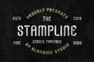 Stampline – Stencil Typeface