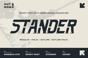 Stander – Baseball Sport Font