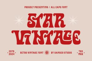 Star Vintage Font