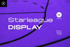 Starleague – Unique Headline / Display Font Family