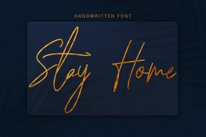 Stay Home –  Modern Hand Lettering Font