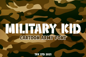 Stencil Font – Military Kid