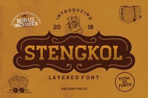 Stengkol Western Cowboy Font