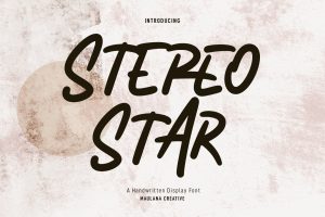 Stereo Star Handwritten Font