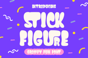 Stick Figure – Groovy Fun Font