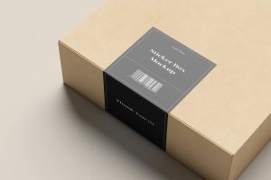 Sticker Box Mockup