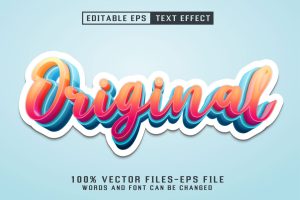 Sticker Editable Text Effect