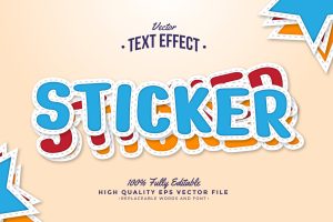 Sticker Text Effect