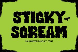 Sticky Scream – Halloween Font