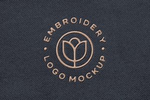 Stitching Embroidery Apparel Mockup