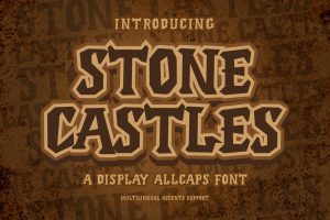 Stone Castles – Modern Display Allcaps fonts