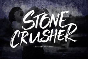 Stone Crusher – Brush Display Font