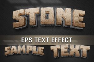 Stone Editable Text Effect