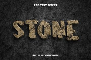 Stone Editable Text Effect