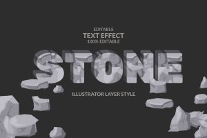 STONE Editable Text Effect