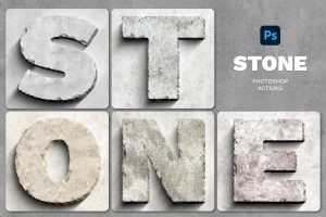 Stone Effect Photoshop Action