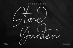 Stone Garden | Script Font