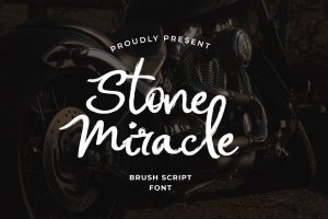 Stone Miracle Calligraphy Brush Style