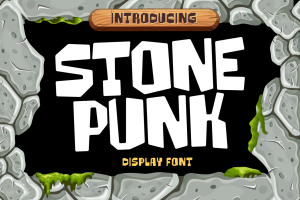 Stone Punk – Playful Display Font