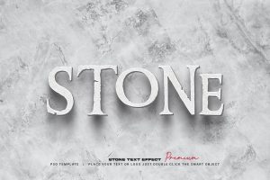 Stone text effect