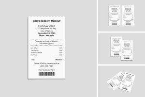 Store Receipt Mockup