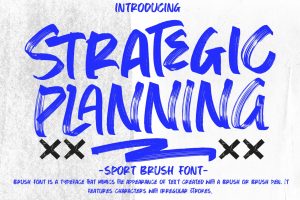 Strategic Planning – Sport Brush Font