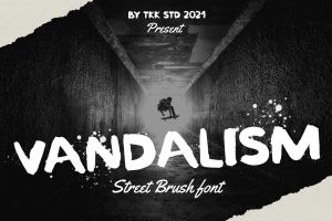 Street Brush font – Vandalism