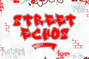 Street Echos – Outlined Graffiti Font