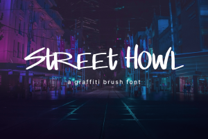Street Howl – Graffiti Brush Font