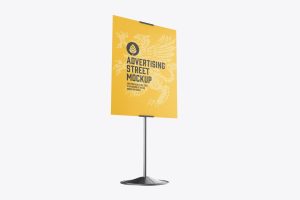 Street Signboard Mockup