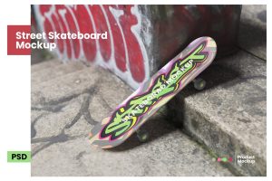 Street Skateboard Mockup