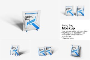 String Bag Mockup