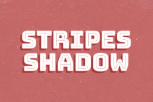 Stripes Shadow Text Effect