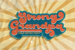 Strong Grandpa – Bold Retro Font