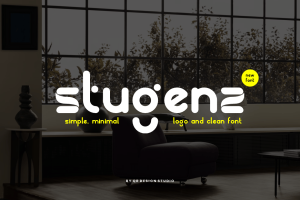 Stugenz – Minimal & Rounded Font