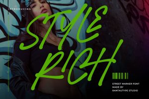 Style Rich Street Marker Font
