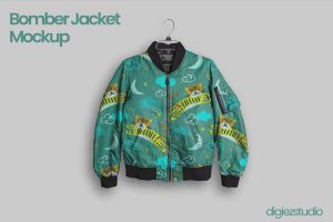 Stylish Bomber Jacket Mockup