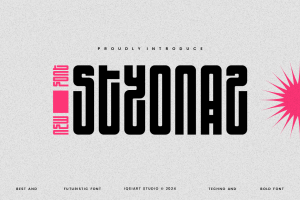 Styonaz – Futuristic & Techno Font