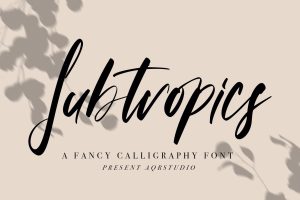 Subtropics – Fancy Calligraphy Font