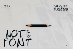 Sudsier – Hand Drawn Font