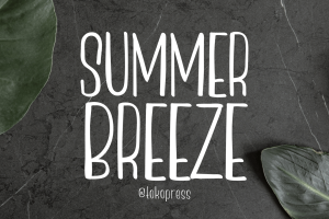 Summer breeze – Girly font