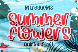 Summer Flowers Quirky Font