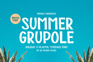 Summer Grupole – Grunge & Playful Font