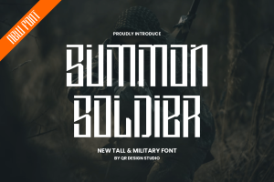 Summon Soldier – Tall & Military Font