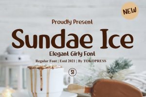 Sundae Ice – Handwriting Travel font