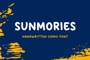 Sunmories – Handwritten comic font
