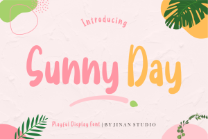 Sunny Day A Display Font