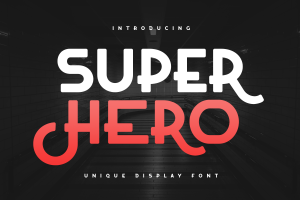 Super Hero – Unique Display Font