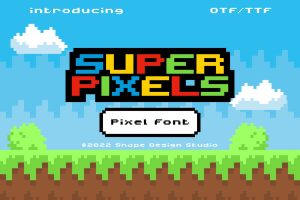 Super Pixels – Pixel Font