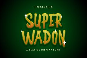 Super Wadon – Haunted Display Font